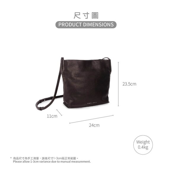 Samuel Ashley Poppy Leather Crossbody Bag - 2024 - Pebbled Black - Picture 15 of 16